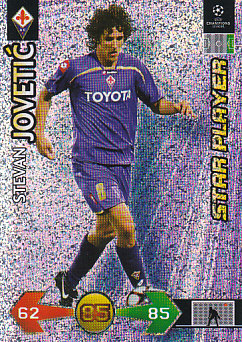 Stevan Jovetic Fiorentina 2009/10 Panini Super Strikes CL Update Star Player #414